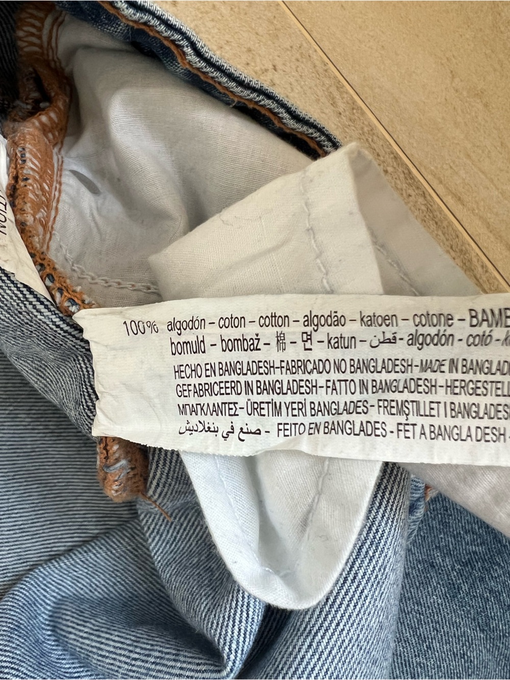Zara Medium Blue Straight-Leg Jeans - Picture 4 of 9